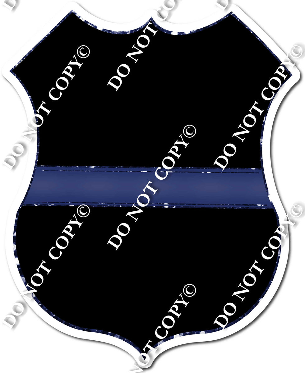 Blue Line Police Badge| Sign Swag USA