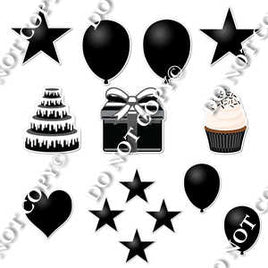 14 pc - Flair Set - Flat Black