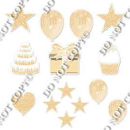 14 pc - Flair Set - Sparkle Champagne