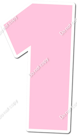 30" Individuals - Flat Baby Pink