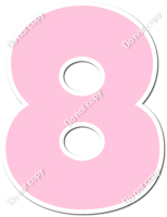 30" Individuals - Flat Baby Pink