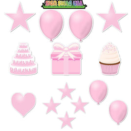 14 pc - Flair Set - Flat Baby Pink