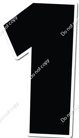 30" Individuals - Flat Black