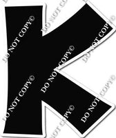 18" KG Individual Flat Black - Alphabet Pieces