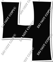 18" KG Individual Flat Black - Numbers, Symbols & Punctuation