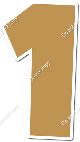 30" Individuals - Flat Gold