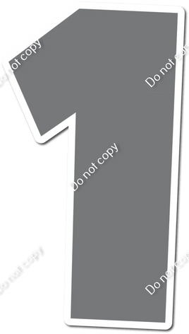 30" Individuals - Flat Grey