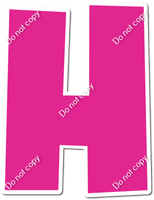 LG 12" Individuals - Flat Hot Pink