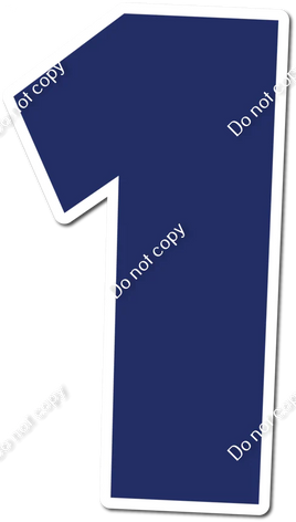 30" Individuals - Flat Navy Blue