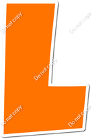 LG 12" Individuals - Flat Orange