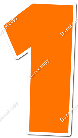 30" Individuals - Flat Orange