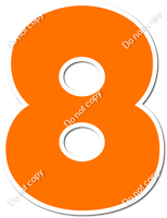 LG 23.5" Individuals - Flat Orange