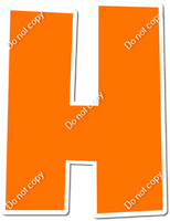 LG 12" Individuals - Flat Orange