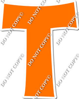 18" KG Individual Flat Orange - Alphabet Pieces