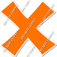 18" KG Individual Flat Orange - Alphabet Pieces