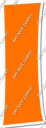 18" KG Individual Flat Orange - Numbers, Symbols & Punctuation