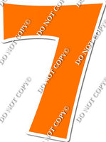 18" KG Individual Flat Orange - Numbers, Symbols & Punctuation