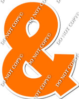 23.5" KG Individual Flat Orange - Numbers, Symbols & Punctuation