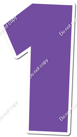 30" Individuals - Flat Purple