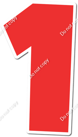 30" Individuals - Flat Red