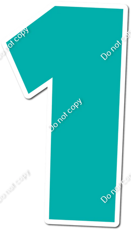 30" Individuals - Flat Teal