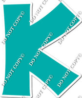 18" KG Individual Flat Teal - Alphabet Pieces