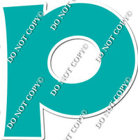 18" KG Individual Flat Teal - Alphabet Pieces