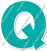 18" KG Individual Flat Teal - Alphabet Pieces