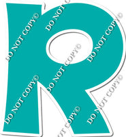 18" KG Individual Flat Teal - Alphabet Pieces