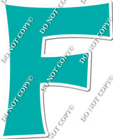 18" KG Individual Flat Teal - Alphabet Pieces