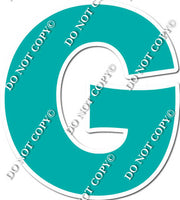 18" KG Individual Flat Teal - Alphabet Pieces