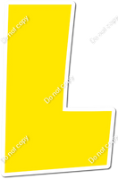LG 12" Individuals - Flat Yellow
