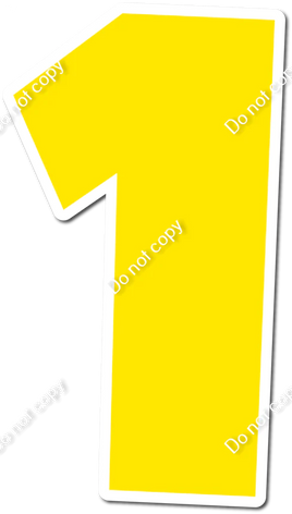 30" Individuals - Flat Yellow