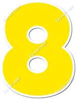 30" Individuals - Flat Yellow