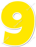 30" Individuals - Flat Yellow