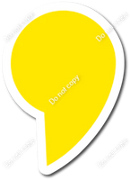 LG 12" Individuals - Flat Yellow