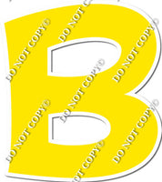 18" KG Individual Flat Yellow - Alphabet Pieces