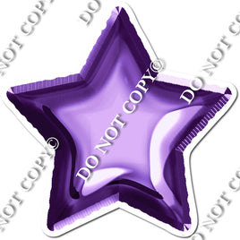 Violet Foil Balloon Star