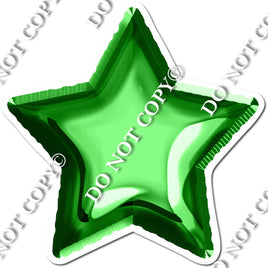 Green Foil Balloon Star