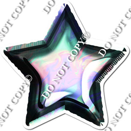 Holographic Foil Balloon Star