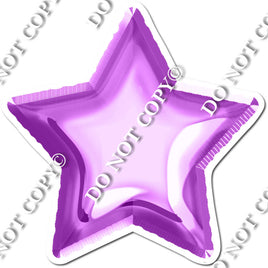Purple Foil Balloon Star