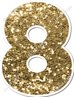 30" Individuals - Gold Sparkle