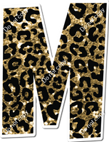 LG 23.5" Individuals - Sparkle Gold Leopard