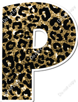LG 23.5" Individuals - Sparkle Gold Leopard