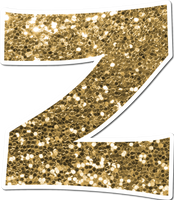 18" KG Individual Gold Sparkle - Alphabet Pieces