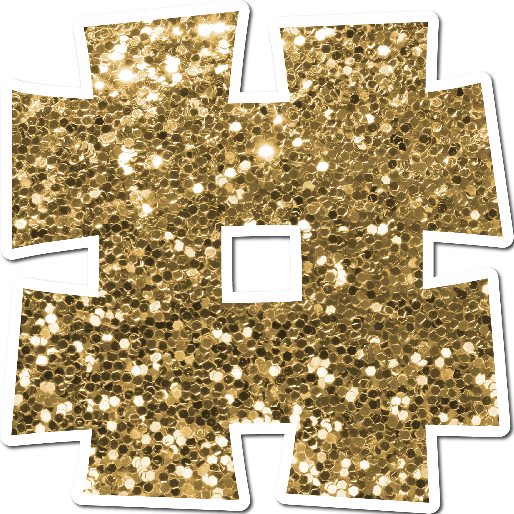 9-306 Classic Alphabet & Punctuation - Gold Ultra Glitter 3 Inch