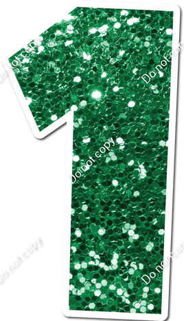 30" Individuals - Green Sparkle