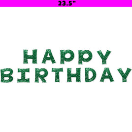 23.5" KG 13 pc Green Sparkle - Happy Birthday Set