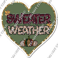 Sweater Weather Hearts for Fall w/ Variants