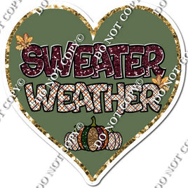 Sweater Weather Hearts for Fall w/ Variants